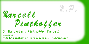 marcell pinthoffer business card